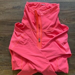 Lululemon bright orange zip up
